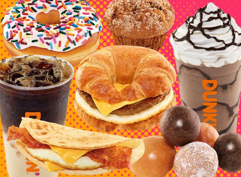 Dunkin Donuts Breakfast Menu with Prices